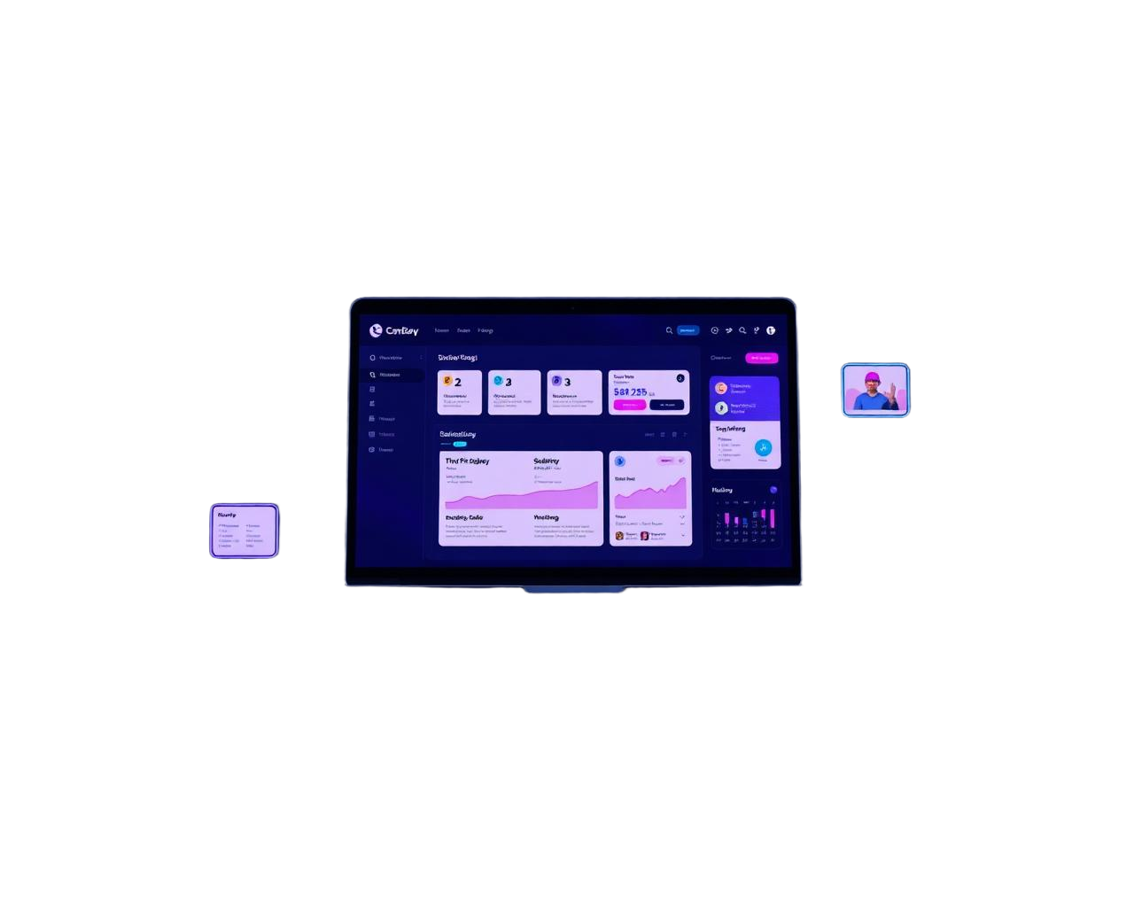Mockup de asesoría estratégica y planificación de negocio