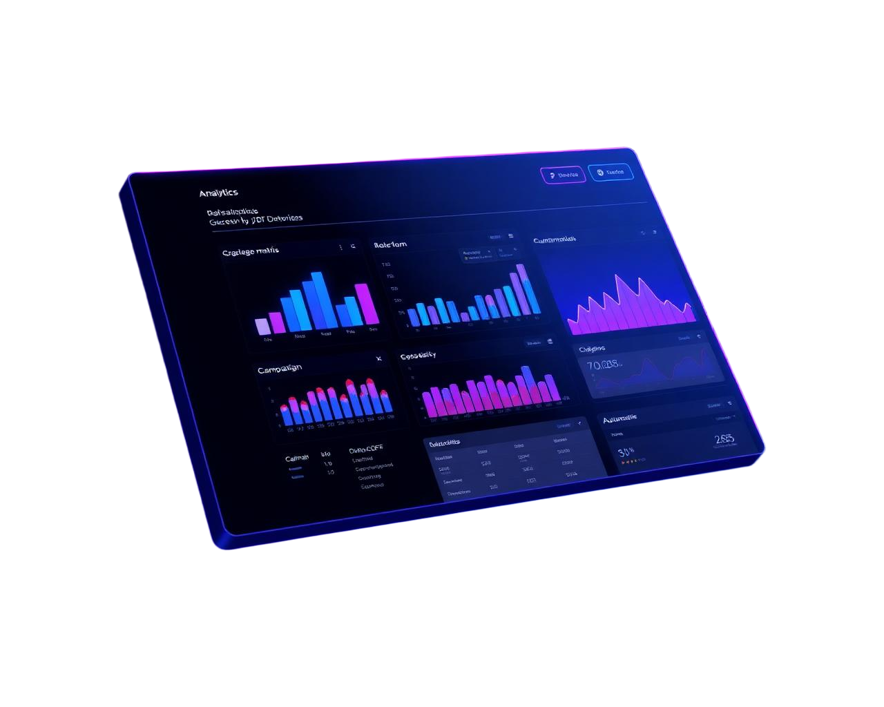 Dashboard premium de crecimiento empresarial